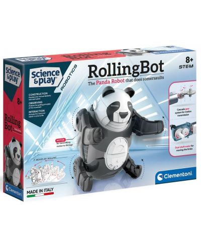 Научен комплект Clementoni Science & Play - Rolling Bot, панда - 1