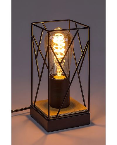 Настолна лампа Rabalux - Boire 74006, IP 20, E27, 1 x 40 W, черна - 3