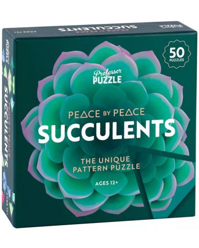Настолна игра Professor Puzzle: Peace by Peace Succulents - 1