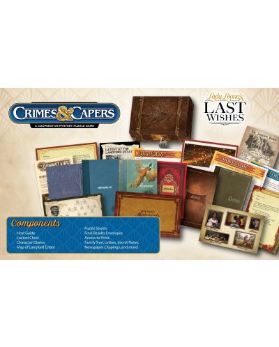 Настолна игра Crimes & Capers: Lady Leona's Last Wishes - парти - 2