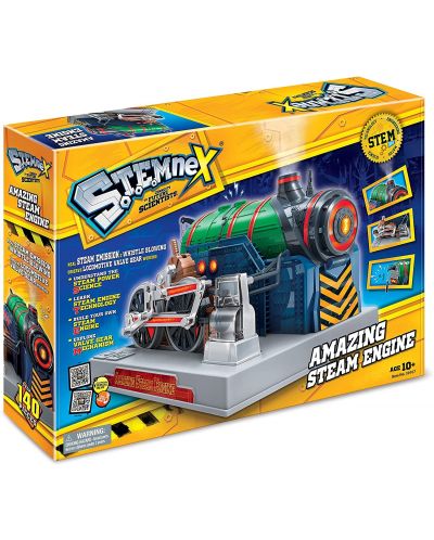 Научен STEM комплект Amazing Toys Stemnex - Двигател на парен локомотив - 1