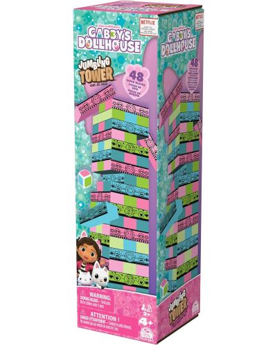 Настолна игра Spin Master: Gabby's Dollhouse Jumbling Tower - Детска - 1