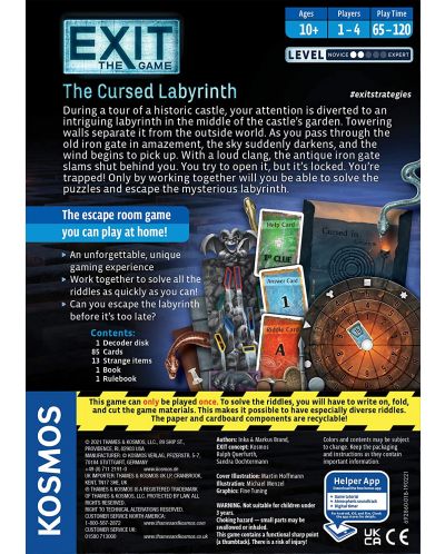 Настолна игра Exit: The Cursed Labyrinth - семейна - 2