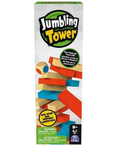 Настолна игра Spin Master: Jumbling Tower - Детска - 1