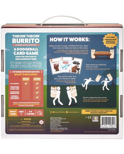 Настолна игра Throw Throw Burrito: Extreme Outdoor Edition - парти - 2