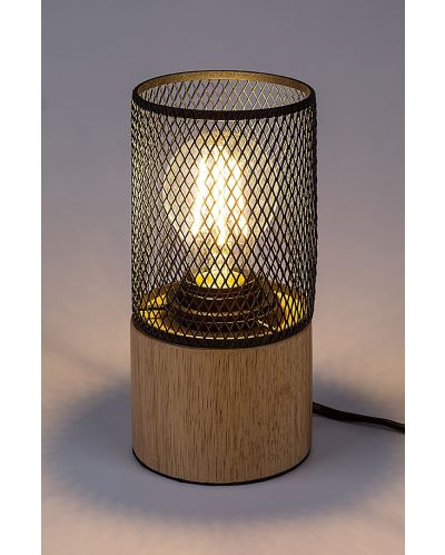 Настолна лампа Rabalux - Callum 74040, E27, 1 x 25 W, кафява-черна - 3