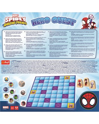 Настолна игра Trefl Super Hero Quest: Spidey and His Amazing Friends - Детска - 2