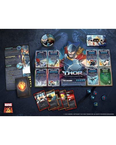 Настолна игра Marvel Dice Throne 4 Hero Box - Scarlet Witch vs Thor vs Loki vs Spider-Man - 5