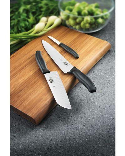 Назъбен нож за плодове Victorinox - Swiss Classic, 10 cm, черен - 3