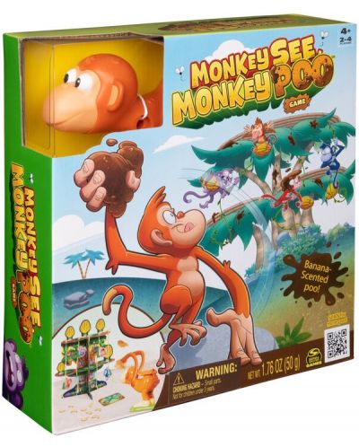 Настолна игра Spin Master: Monkey See Monkey Poo - Детска - 1