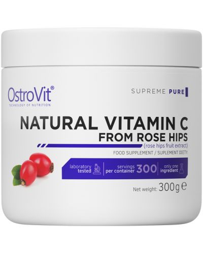 Natural Vitamin C from Rose Hips, 300 g, OstroVit - 1