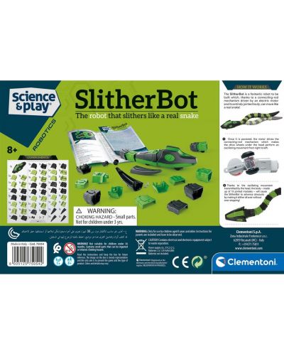 Научен комплект Clementoni Science & Play - Slither Bot, змия - 5