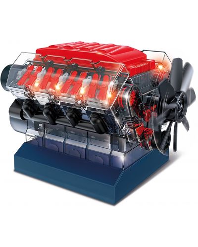 Научен STEM комплект Amazing Toys Stemnex - Двигател V8 с вътрешно горене - 3
