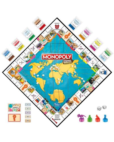 Настолна игра Monopoly - Околосветско пътешествие - детска - 5