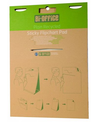 Настолен флипчарт Bi-Office - За самозалепващи листа, 58.5 x 50 cm, 20 листа - 1