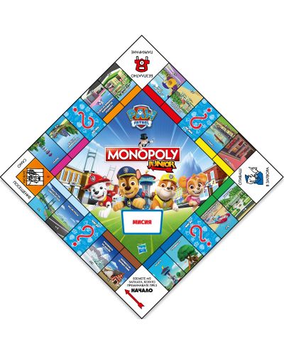 Настолна игра Monopoly Junior: Paw Patrol (българско издание) - Детска - 3