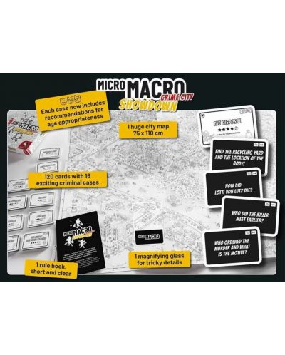 Настолна игра MicroMacro: Crime City - Showdown - Кооперативна - 3