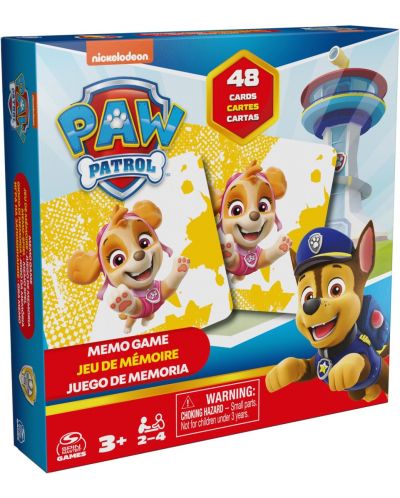 Настолна игра Paw Patrol Memo Cards - детска - 1