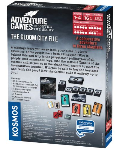 Настолна игра Adventure Games: Gloom City - семейна - 3