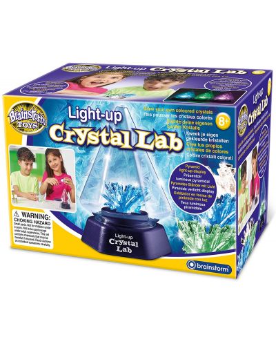 Научен комплект Brainstorm - Светеща кристална лаборатория - 1