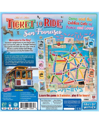 Настолна игра Ticket To Ride: San Francisco - семейна - 3