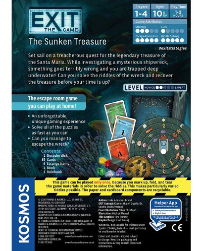 Настолна игра Exit: The Sunken Treasure - семейна - 3