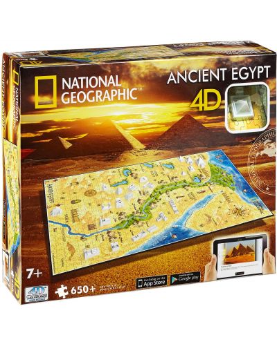 4D пъзел Cityscape от 600 части - National Geographic, Древен Египет - 1