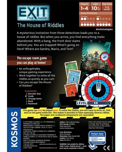 Настолна игра Exit: The House of Riddles - семейна - 2