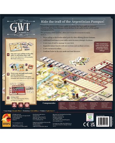 Настолна игра Great Western Trail: Argentina - стратегическа - 2
