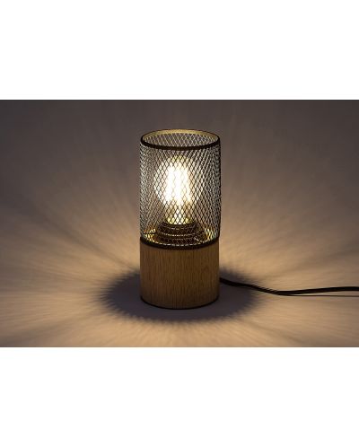 Настолна лампа Rabalux - Callum 74040, E27, 1 x 25 W, кафява-черна - 4