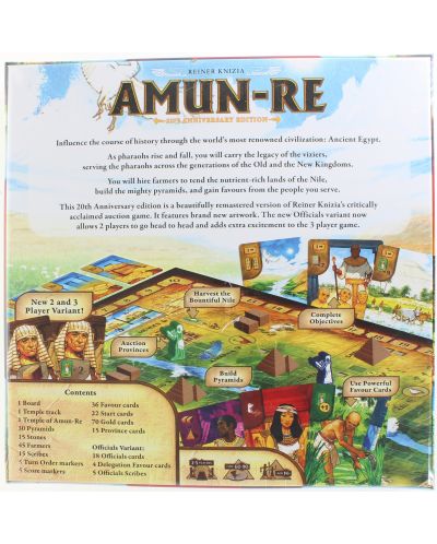 Настолна игра Amun-Re: 20th Anniversary Edition - Стратегическа - 2