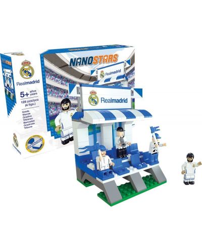 3D пъзел Nanostars от 125 части - Скамейка на FC Real Madrid - 2