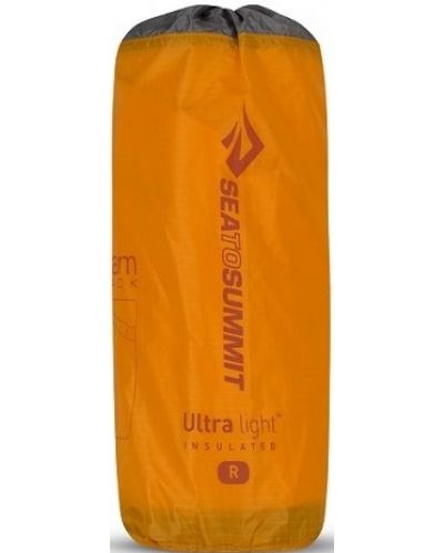 Надуваема постелка Sea to Summit -  UltraLight Insulated, 183 х 55 cm, оранжева - 2