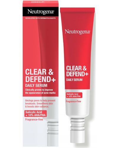 Neutrogena Clear & Defend+ Дневен серум, 30 ml - 1
