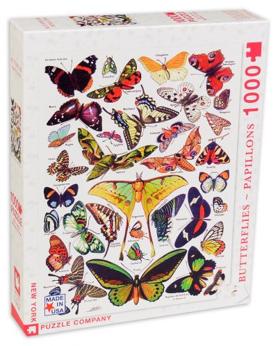 Пъзел New York Puzzle от 1000 части - Пеперуди - 1