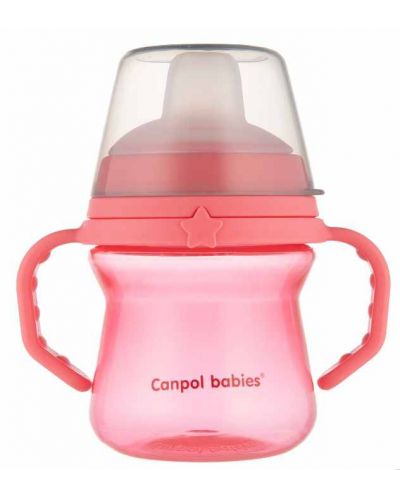 Неразливаща се чаша Canpol - 150  ml, розова - 1