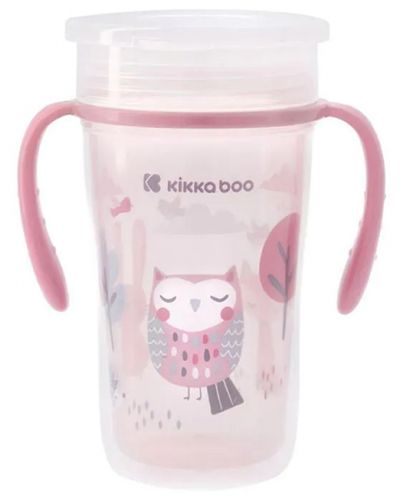 Неразливаща се чаша 360° KikkaBoo - Owl - 1