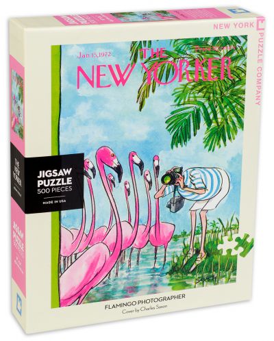Пъзел New York Puzzle от 500 части - Фотограф на фламинго - 2