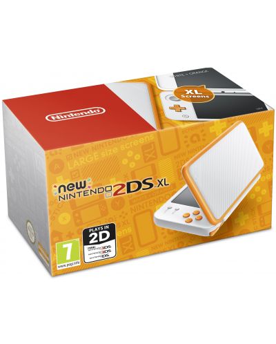 New Nintendo 2DS XL - White & Orange - 1