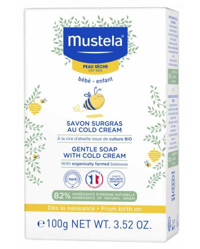 Нежен сапун Mustela - With Cold cream, 100 g - 1