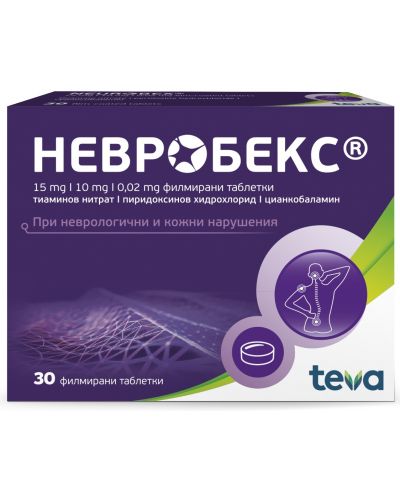 Невробекс, 30 филмирани таблетки, Teva - 1