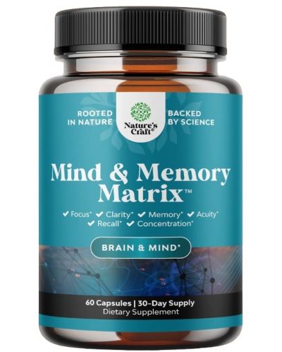 Mind & Memory Matrix, 60 капсули, Nature's Craft - 1