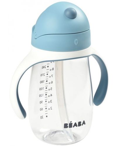 Неразливаща чаша със сламка Beaba - 300 ml, Windy Blue - 2