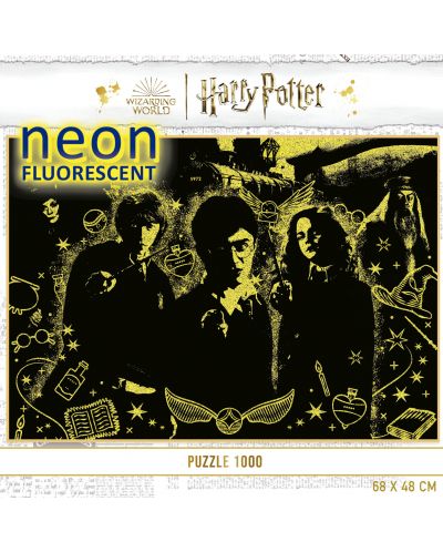 Неонов пъзел Educa от 1000 части - Хари Потър - 3