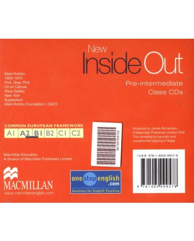 New Inside Out Pre-Intermediate: Class CDs / Английски език (аудио CD) - 2
