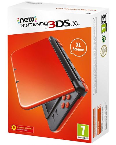 New Nintendo 3DS XL - Orange Black - 1