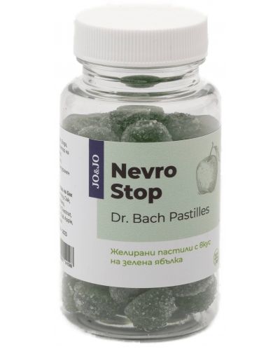 Nevro Stop Dr. Bach Пастили, зелена ябълка, 80 g, Jo & Jo - 1