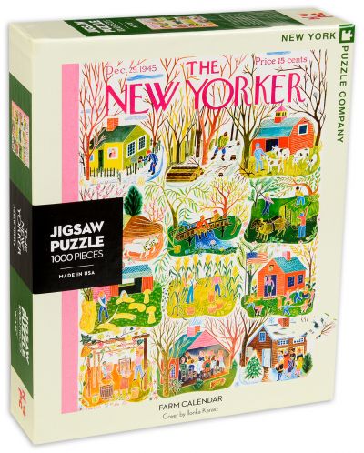 Пъзел New York Puzzle от 1000 части - Селскостопански календар - 2