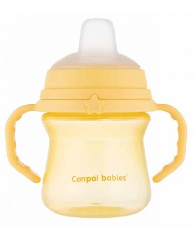 Неразливаща се чаша Canpol - 150  ml, жълта - 2