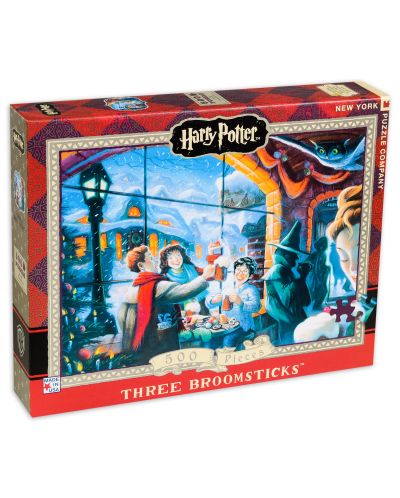 Пъзел New York Puzzle от 500 части - Three Broomsticks - 1